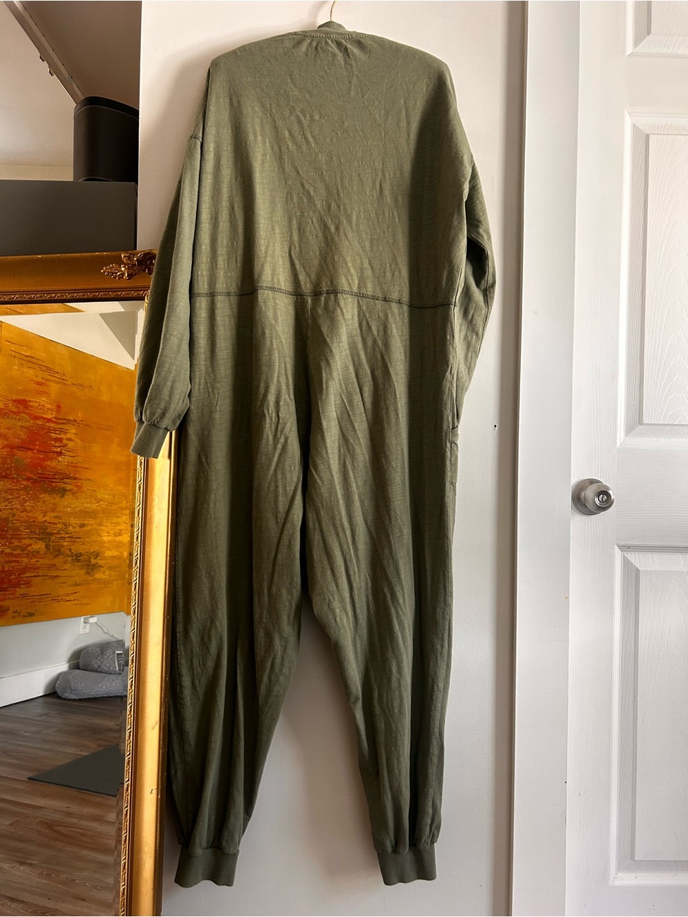 Free People Intimately "Just Because" jumpsuit Olive Sage green size small - Picture 5 of 5